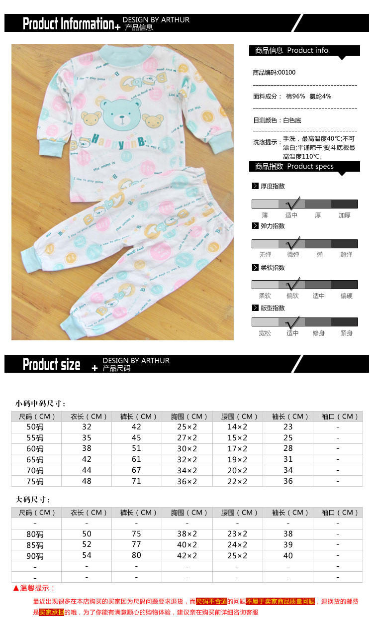 產品描述參數部份詳細模板