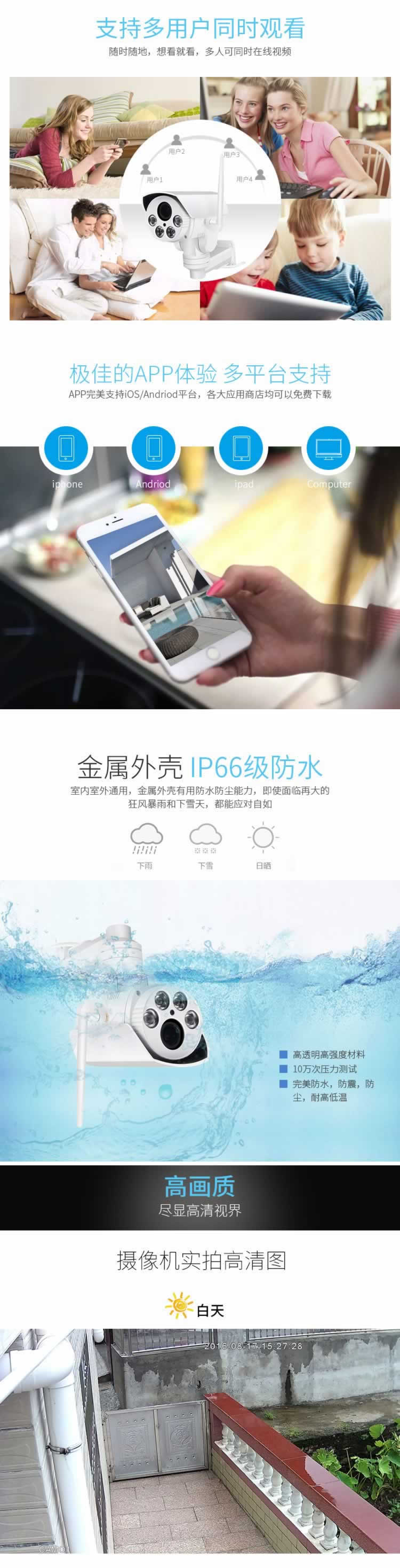 監(jiān)控攝像頭旋轉(zhuǎn)一體機(jī)詳情