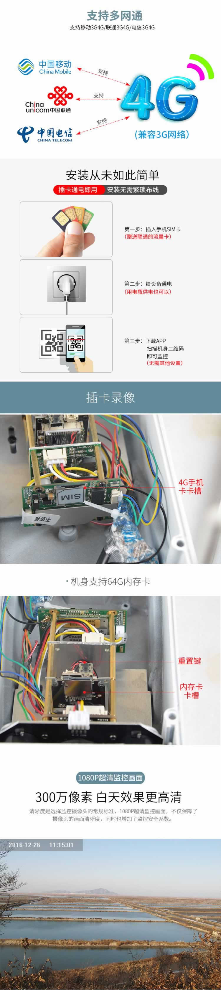 流量卡攝像機商務監控詳情