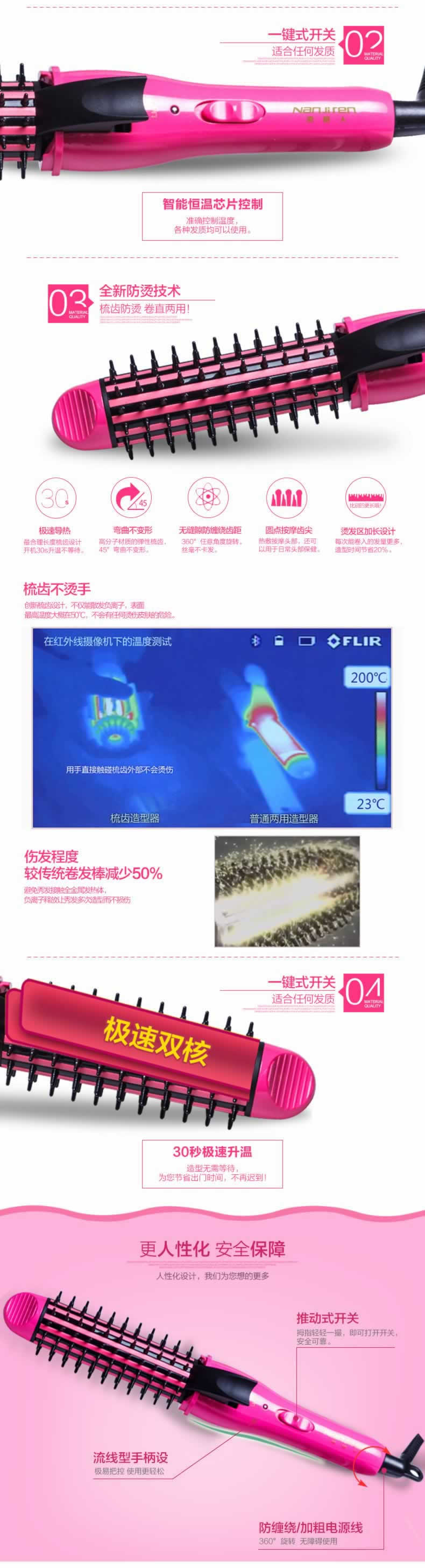 卷發棒直發棒發型卷發器直發器詳情